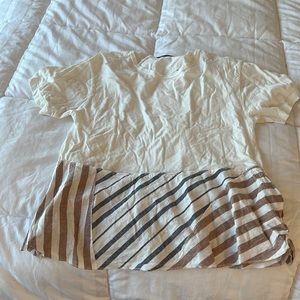 Women’s Zara babydoll white tshirt size small